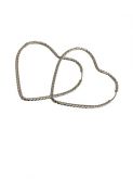 BTP10025 BRINCO ARGOLA TUBO CORAÇÃO 07 FIO TORCIDO 2X2MM POR 50X50