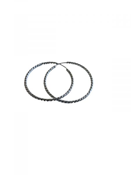 BTP10017 BRINCO ARGOLA TUBO 07 FIO TORCIDO 2X2MM POR 50X50MM