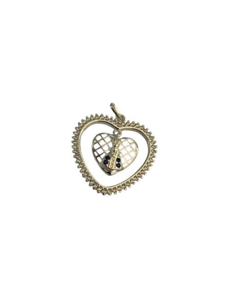 PP10035 Pingente dois Corações Nossa Senhora Aparecida
