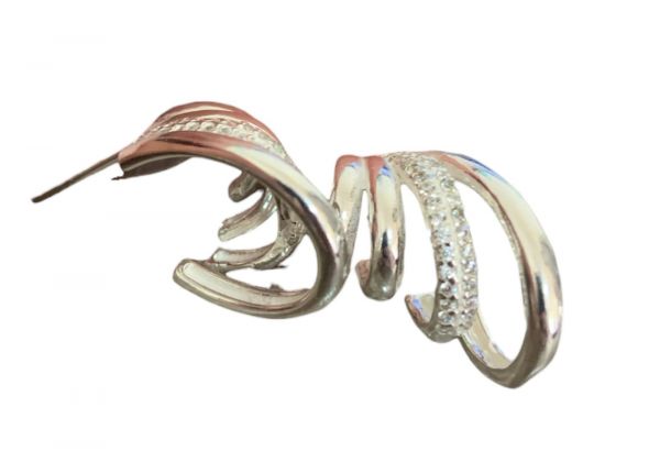 BP10048 BRINCO MEIA ARGOLA CRAVEJADO CRISTAL