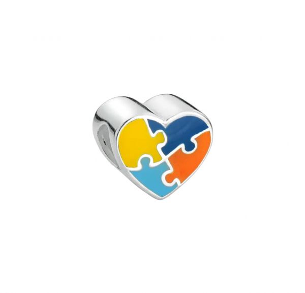 PBP10008 Pingente Berloque Coração Autismo