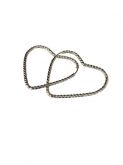 BTP10024 BRINCO ARGOLA TUBO CORAÇÃO 06 FIO TORCIDO 2X2MM POR 40X40MM