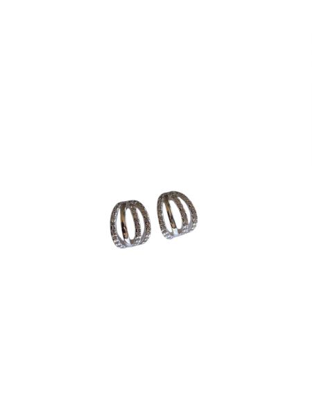 BP10078 BRINCO MEIA ARGOLA COM DUAS FILEIRAS CRAVEJADA