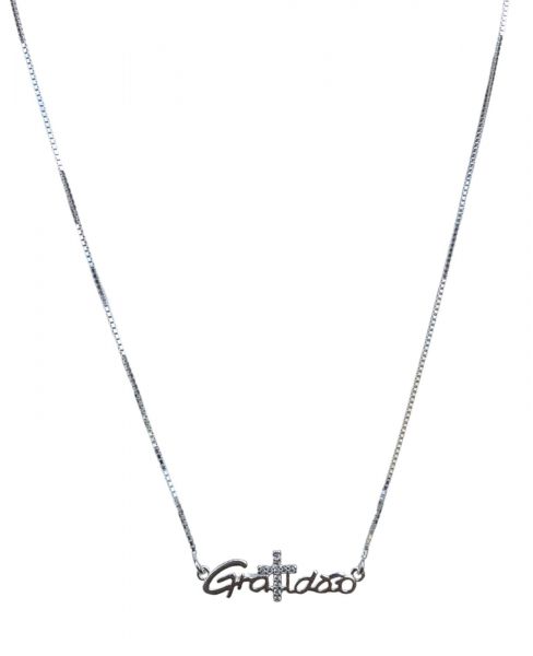 GP10015 Gargantilha gratidão cravejada