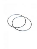 BTP 10018 BRINCO ARGOLA TUBO 08 FIO TORCIDO 2X2MM POR 60X60MM
