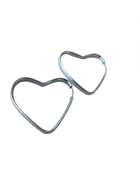 BTP10054 BRINCO ARGOLA TUBO CORAÇÃO CHATINHO 04 2X4MM POR 30X30MM