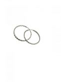 BTP10016 BRINCO ARGOLA TUBO 06 FIO TORCIDO 2X2MM POR 40X40MM