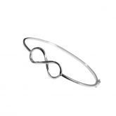 BCP10050 BRACELETE OVAL MODIFICADO INFINITO FIO QUADRADO 1,5x2mm